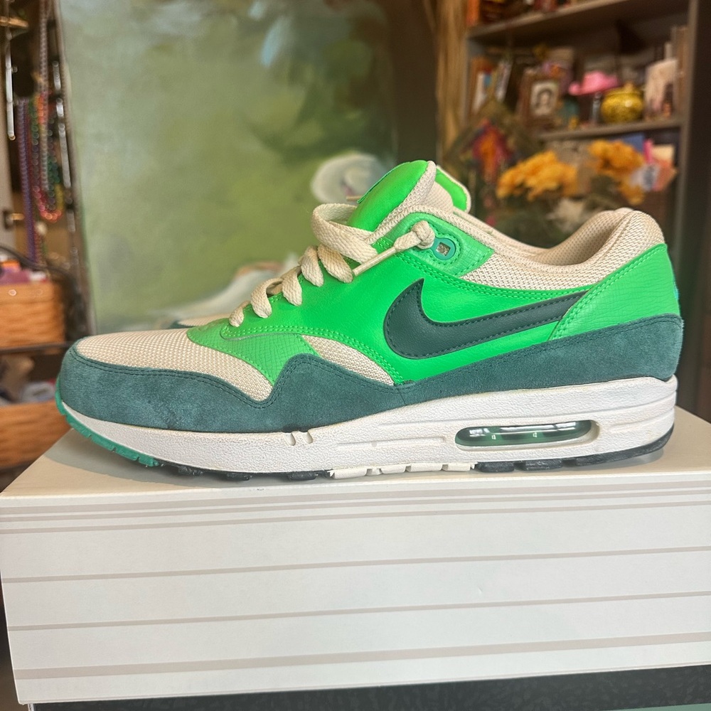 Nike Air Max 1 Essential Atomic Teal Poison Green Mens Size 12 537383-230 - Picture 2 of 11